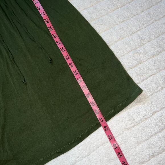 Banana Republic Olive Green Sleeveless Comfy Drawstring Dress - Picture 10 of 10
